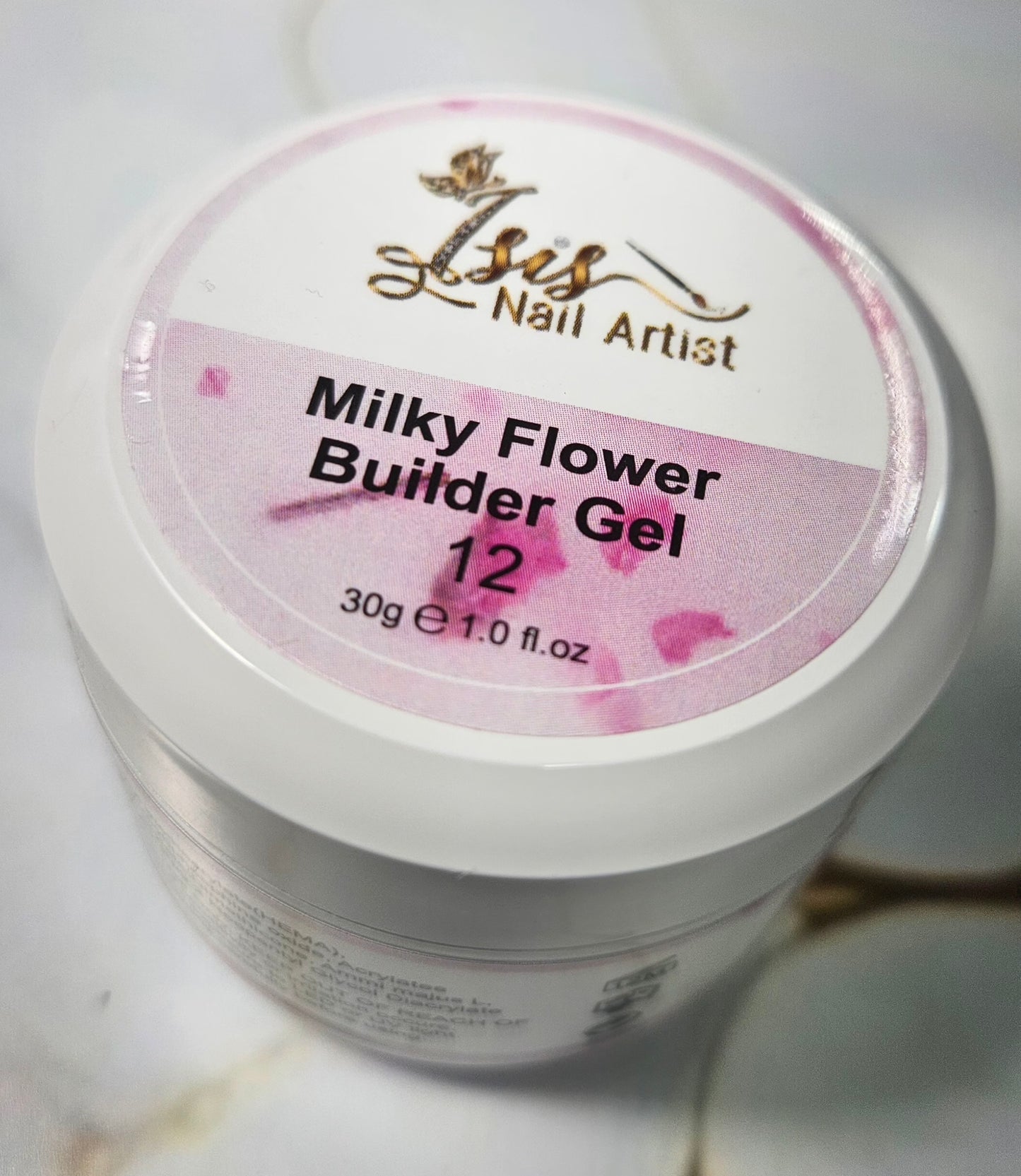 Builder gel Milky Flower # 12