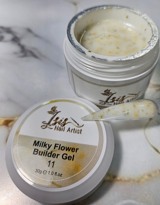 Builder gel Milky Flower # 11