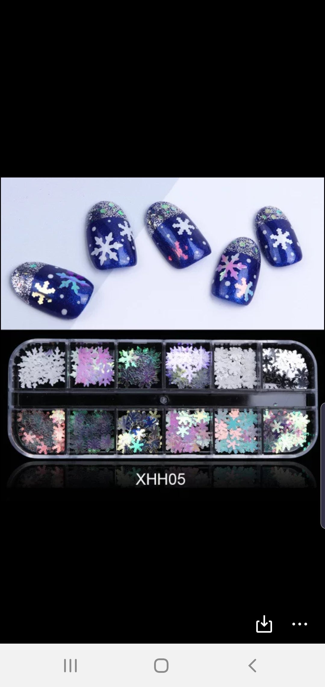 Snow flake holographic