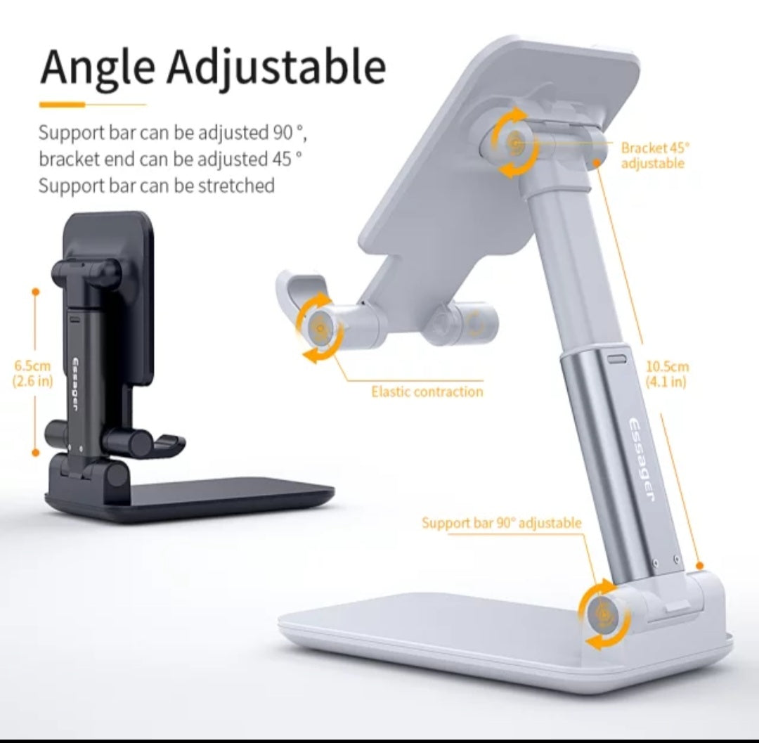 Adjustable support for phone and tablet